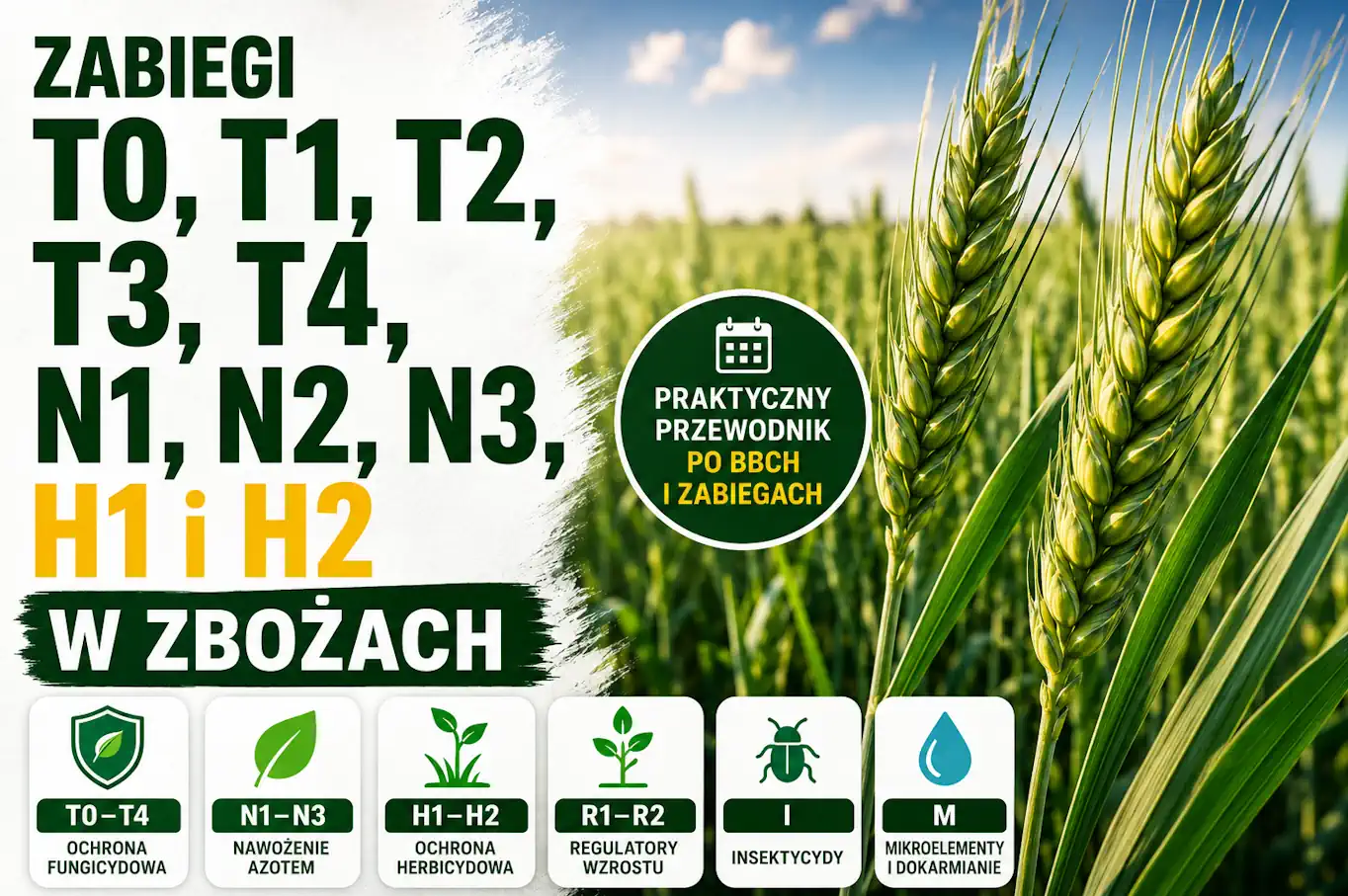 Zabiegi T0-T4, N1-N3, H1-H2 w zbożach | FarmPortal