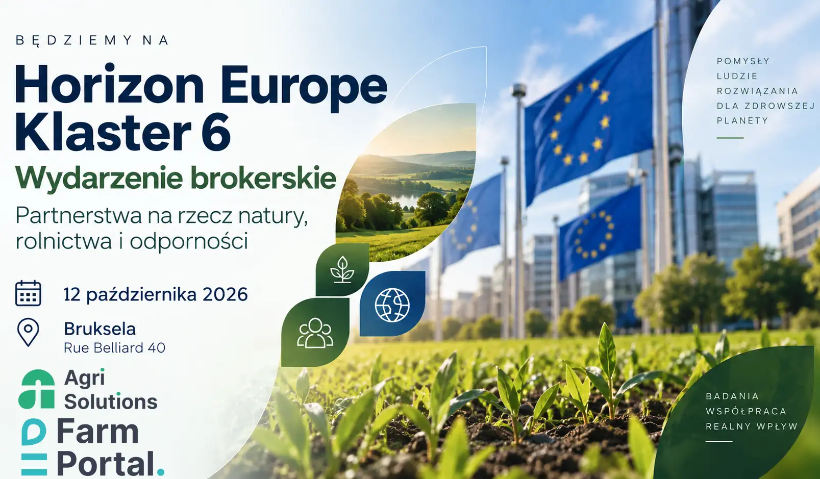 FarmPortal jedzie do Brukseli! Horizon Europe Cluster 6
