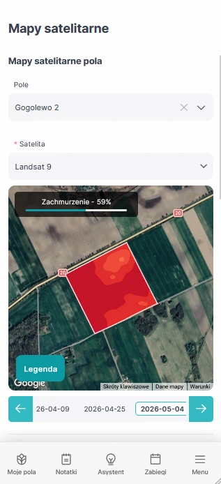 FarmPortal 1.1.9: wybór misji satelitarnej mobile